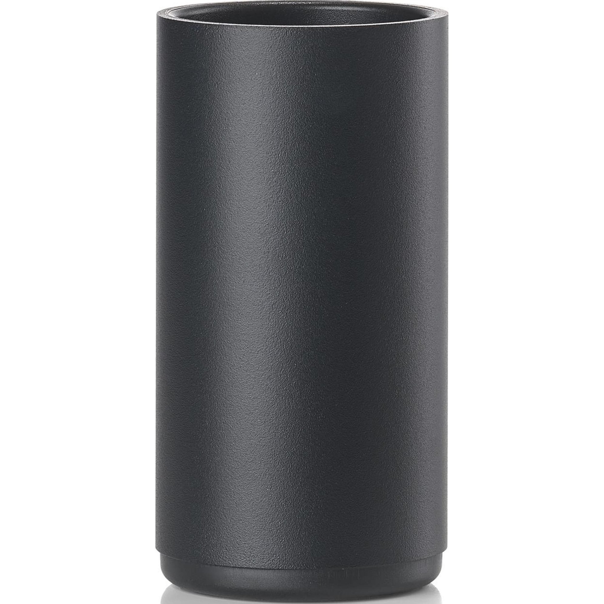 Zahnputzbecher RIM 14 cm, schwarz, Aluminium, Zone Dänemark