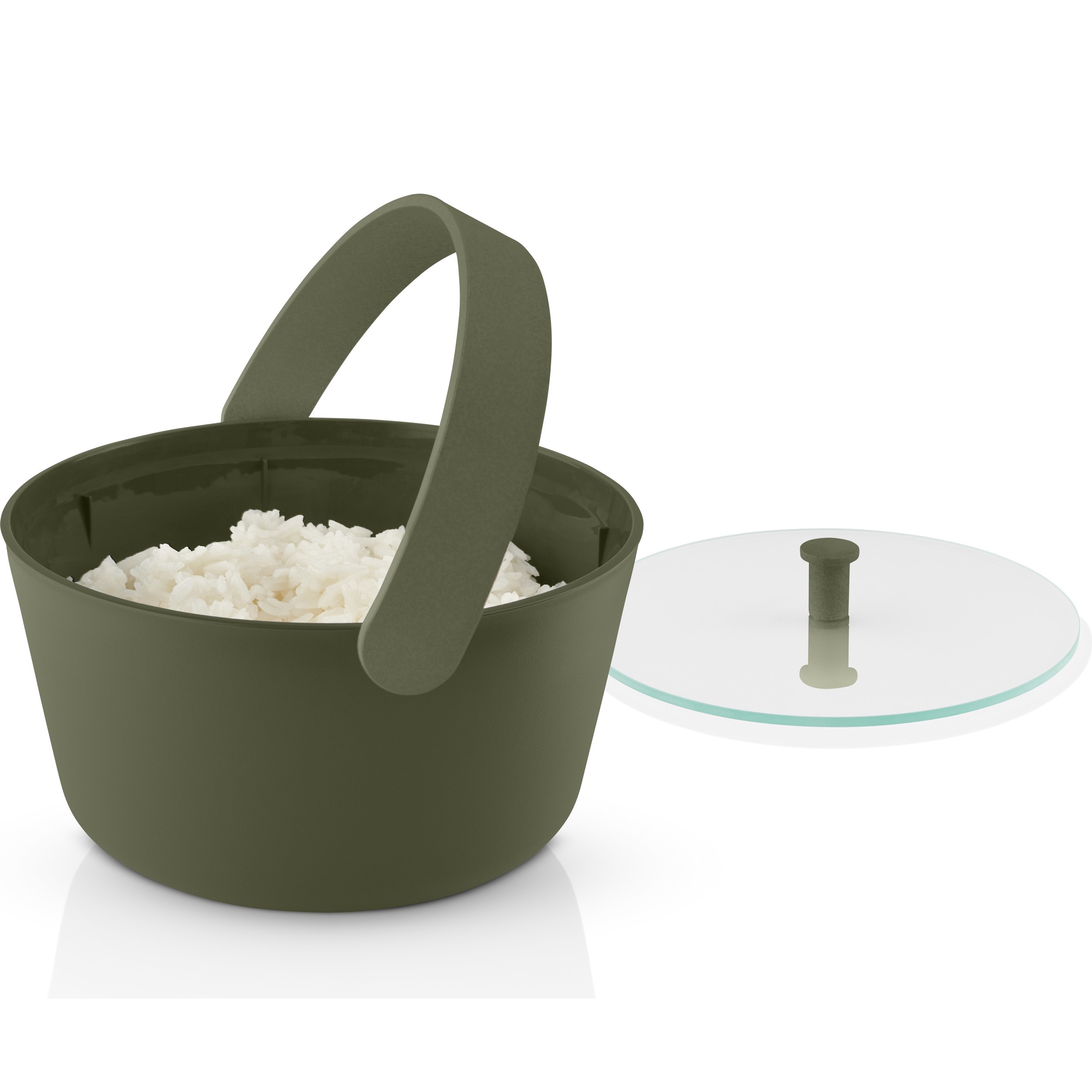 Mikrowellen-Reiskocher GREEN TOOL 1,7 l, grün, Glas/Kunststoff, Eva Solo