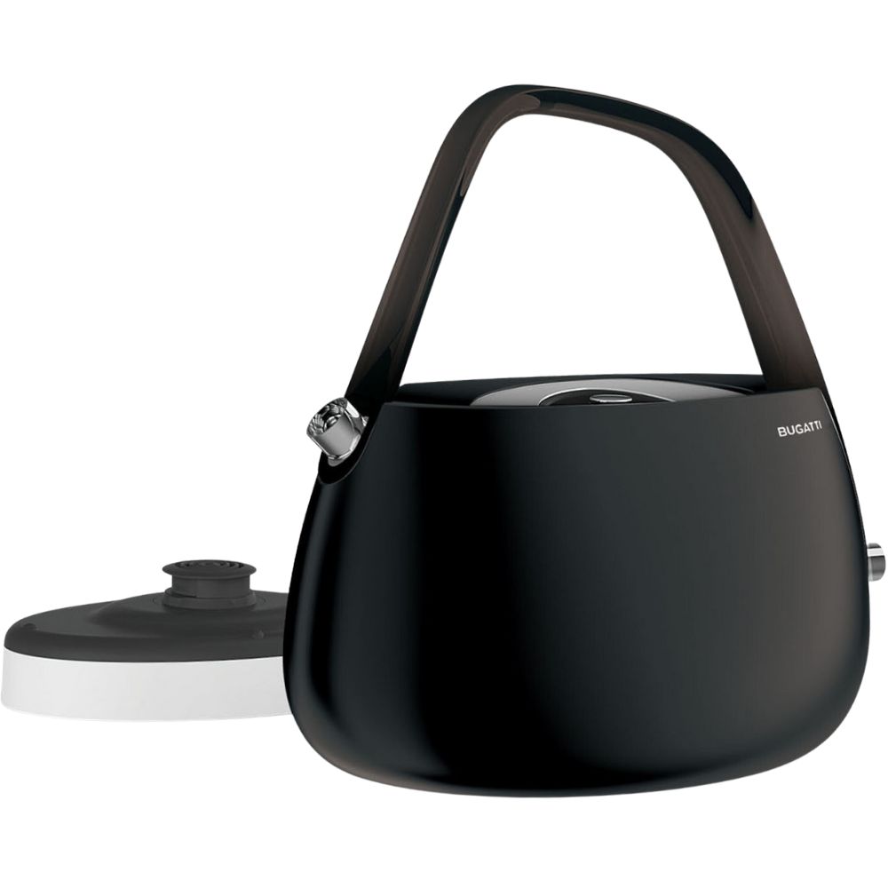Wasserkocher JACKIE 1,2 l, schwarz, Edelstahl, Bugatti