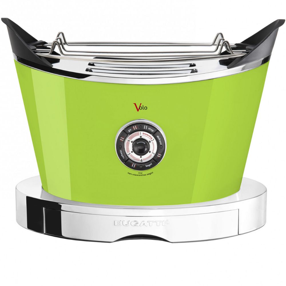 Toaster VOLO 32 cm, Apfelgrün, rostfreier Stahl, Bugatti