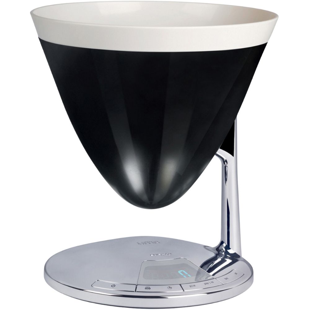 Küchenwaage UMA schwarz, Edelstahl, Bugatti
