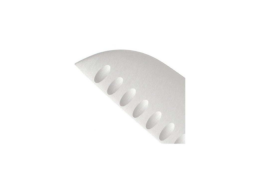Santoku Messer IKON 17 cm, mit ovalen Rillen, Wüsthof