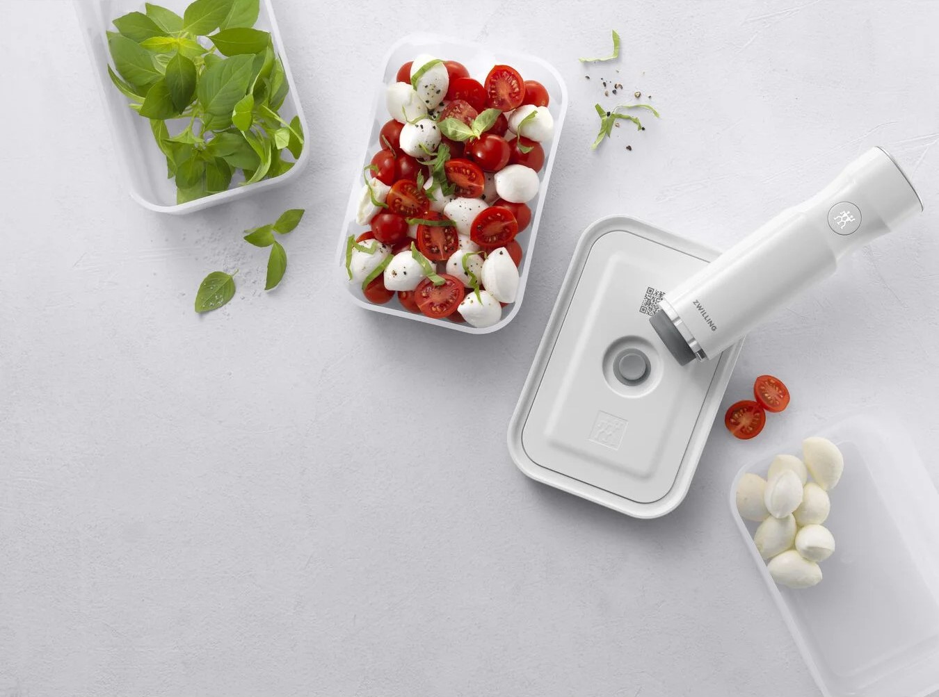Vakuum Boxset FRESH & SAVE, 3er-Set, weiß, Kunststoff, Zwilling