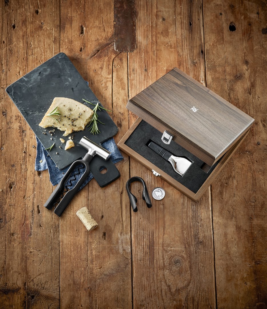 Weinzubehör-Set SOMMELIER BARIC, 3-teilig, Holz-Geschenkbox, WMF