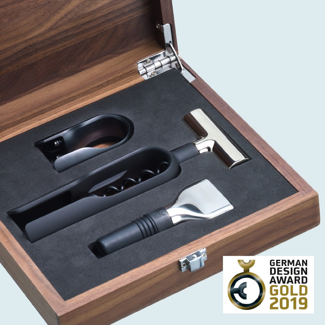 Weinzubehör-Set SOMMELIER BARIC, 3-teilig, Holz-Geschenkbox, WMF