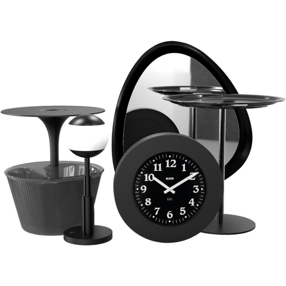 LED Tischlampe AR04 47 cm, schwarz, Alessi