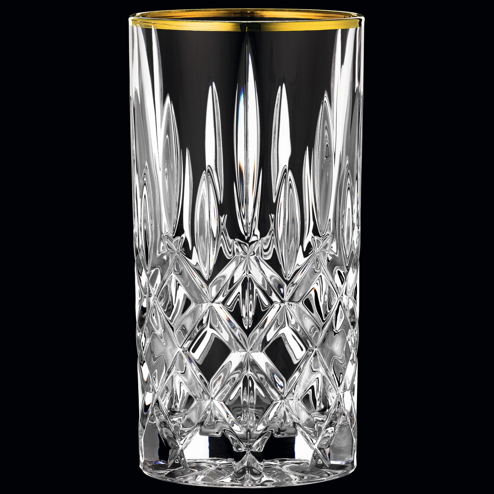 Longdrinkgläser NOBLESSE GOLD, 2er-Set, 395 ml, klar, Nachtmann