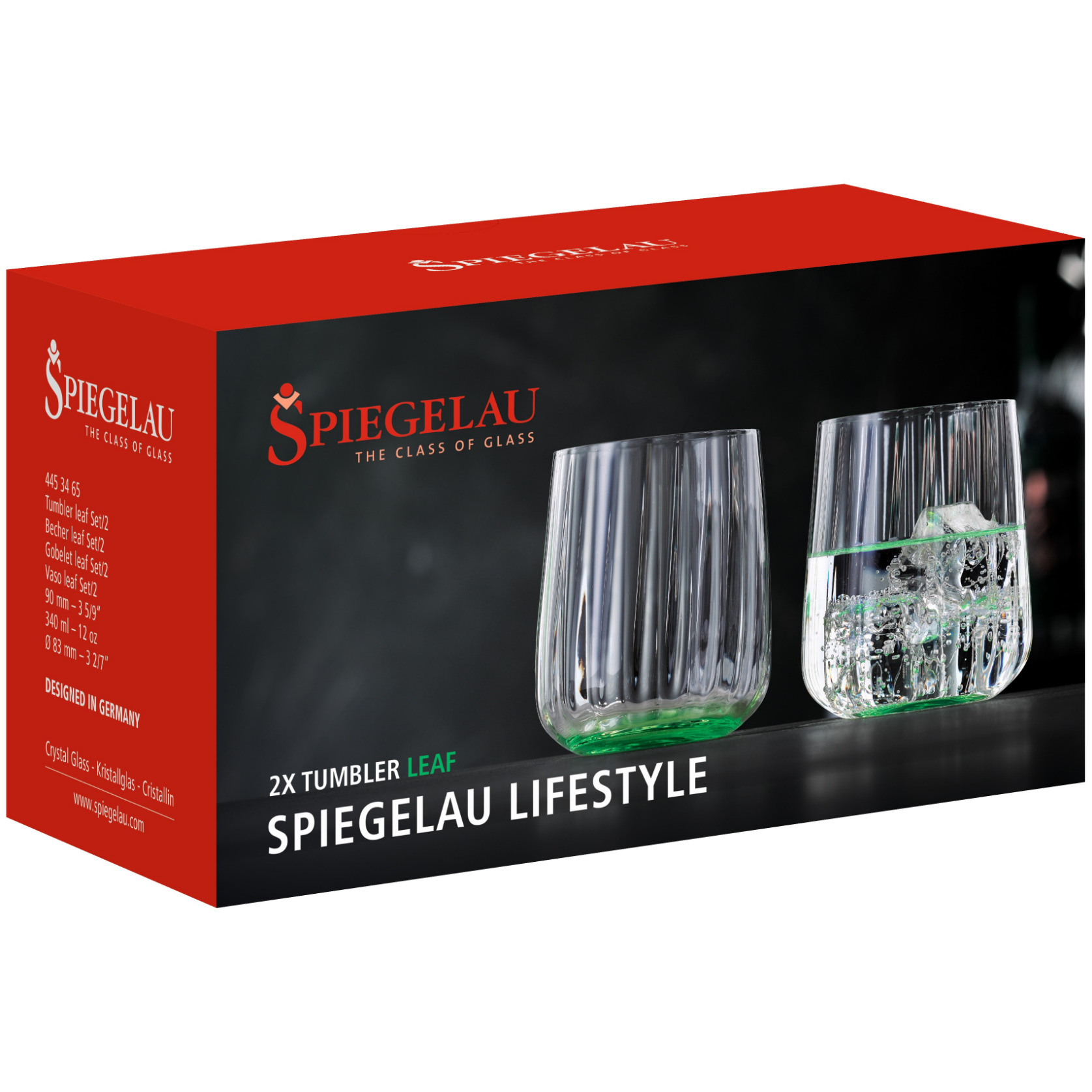 Trinkgläser LIFESTYLE, 2er-Set, 340 ml, grün, Spiegelau