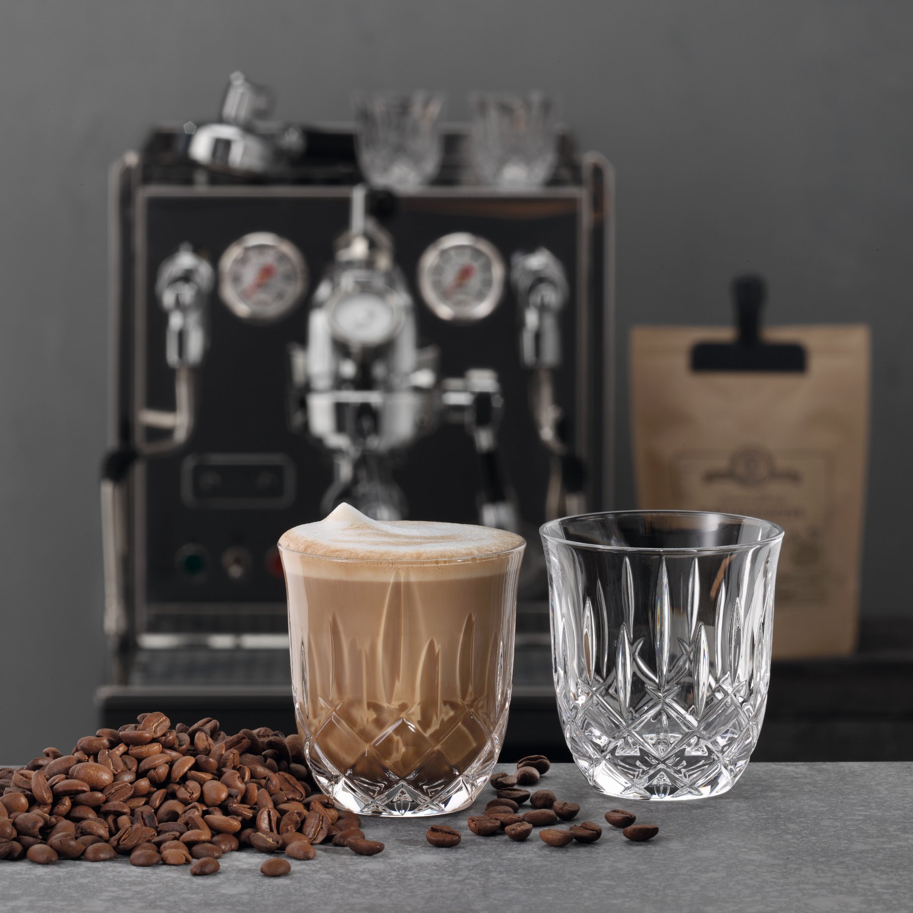 Cappuccino Gläser NOBLESSE BARISTA, 2er-Set, 235 ml, klar, Nachtmann