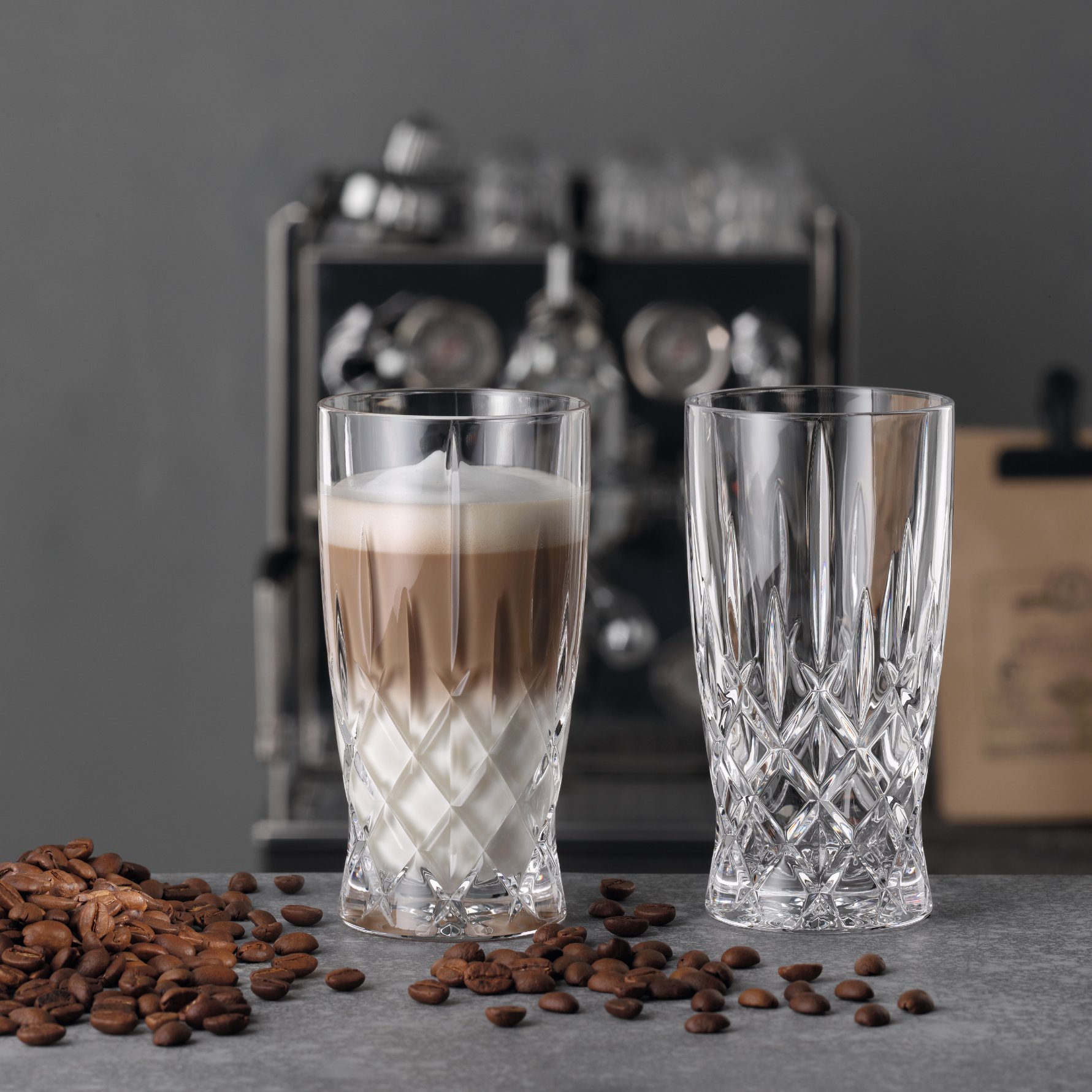 Latte Macchiato Gläser NOBLESSE BARISTA, 2er-Set, 350 ml, klar, Nachtmann