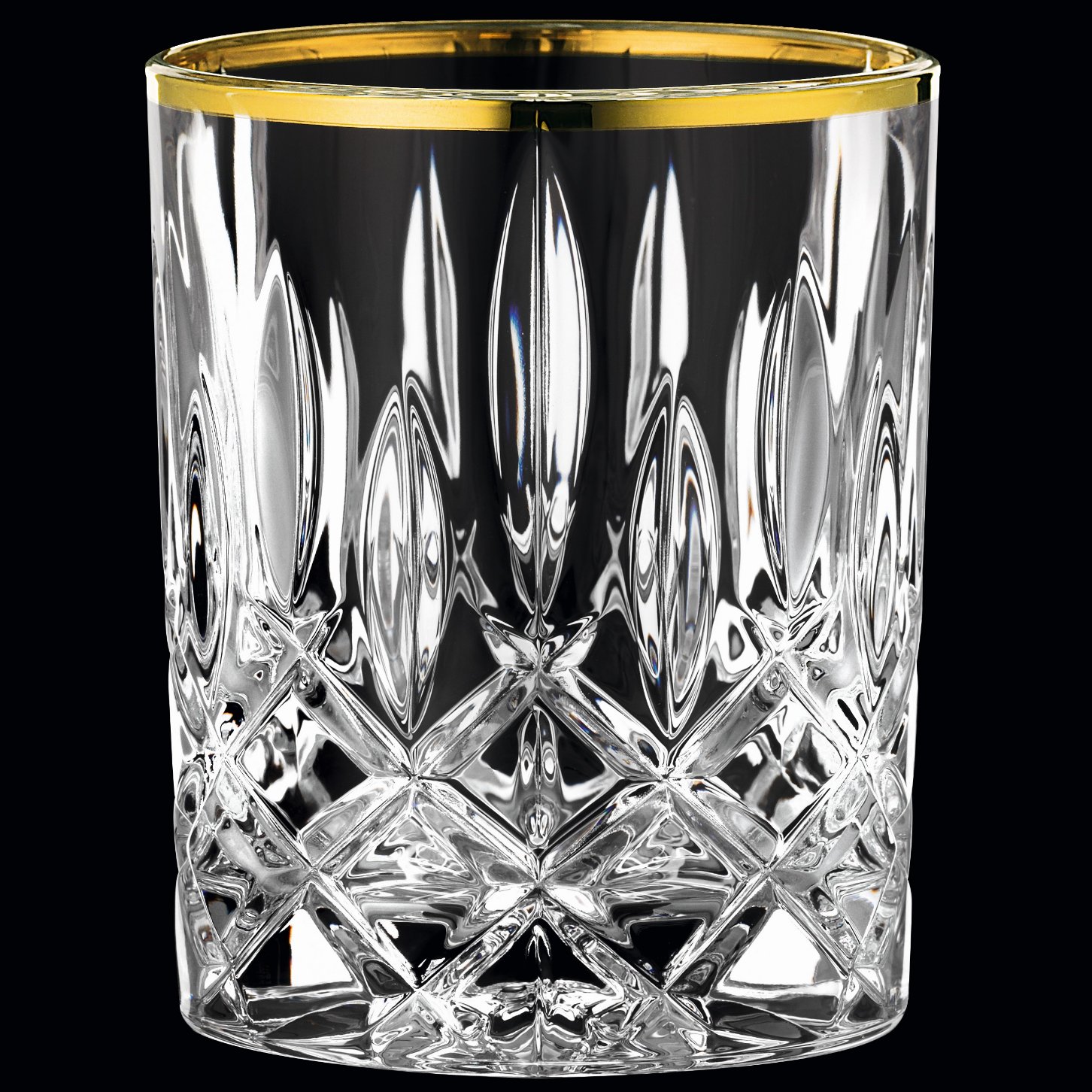 Whiskeygläser NOBLESSE GOLD, 2er-Set, 295 ml, klar, Nachtmann