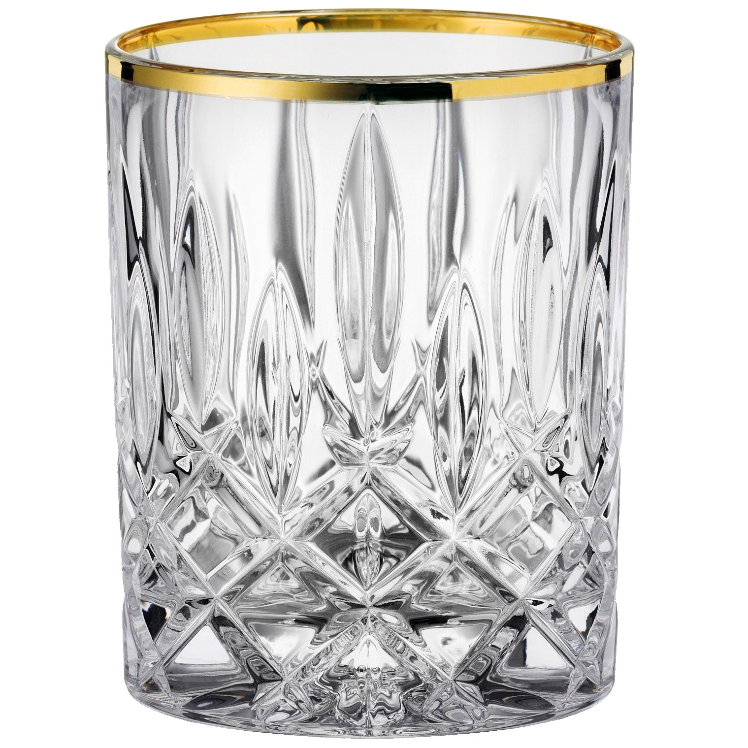 Whiskeygläser NOBLESSE GOLD, 2er-Set, 295 ml, klar, Nachtmann