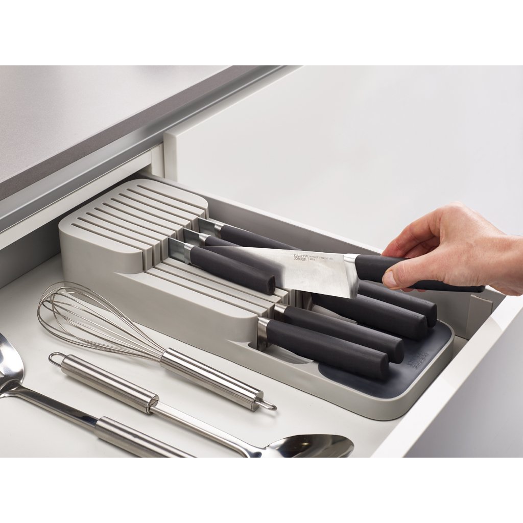 Schubladenorganizer Besteckkasten DRAWERSTORE 2-teilig, grau, Joseph Joseph