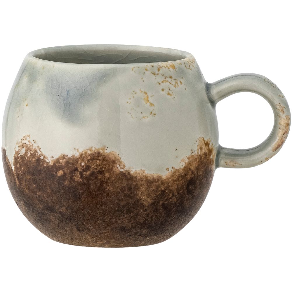 Tasse PAULA 280 ml, braun/grün, Steingut, Bloomingville
