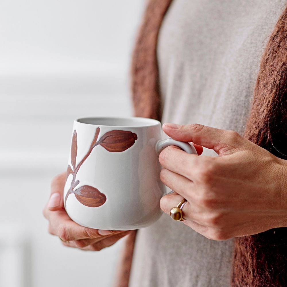 Tasse NETHE 400 ml, 2er-Set, Steingut, Bloomingville
