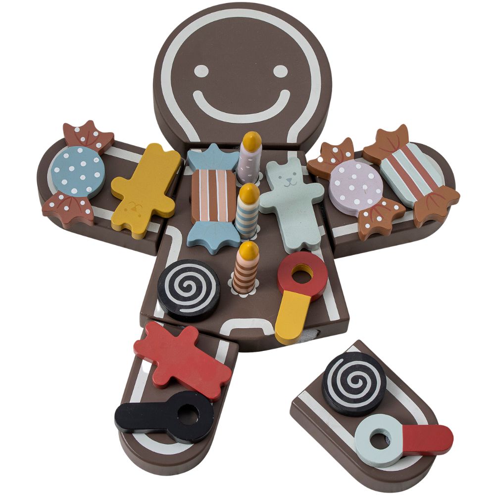 Spielset Kuchen TALA, 16-teilig, braun, Holz, Bloomingville