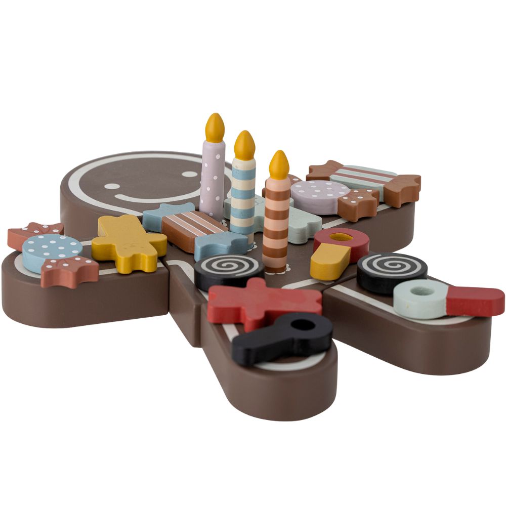 Spielset Kuchen TALA, 16-teilig, braun, Holz, Bloomingville