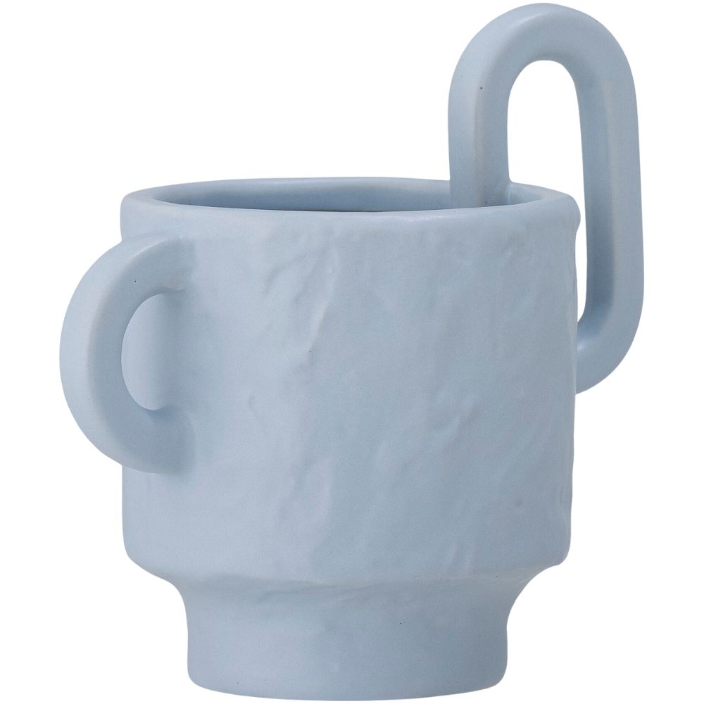 Blumentopf ALFINE 16 x 14 cm, blau, Steingut, Bloomingville