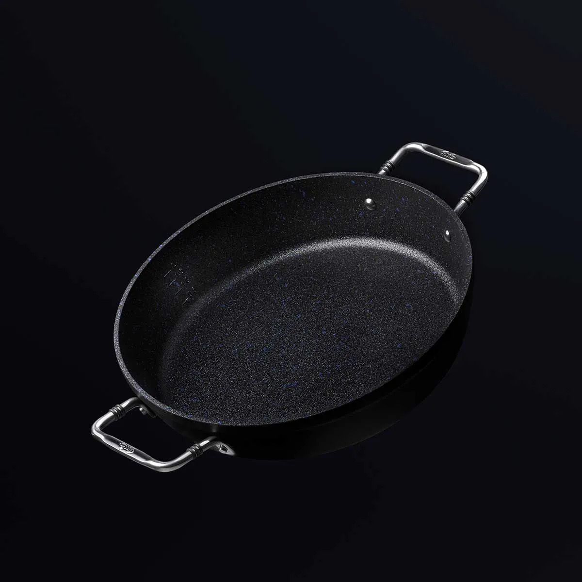 Servierpfanne ADAMANT 24 cm, schwarz, Aluminium, Fissler
