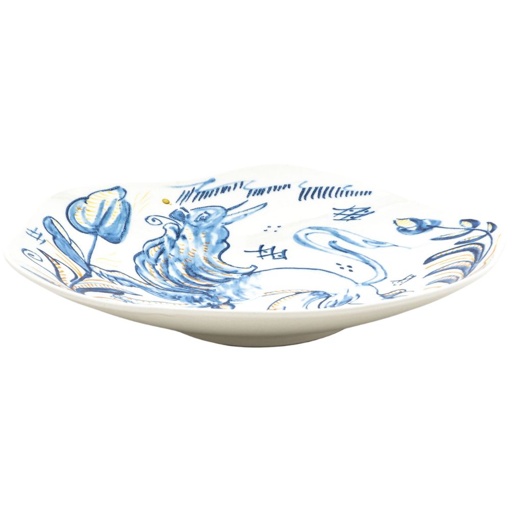 Teller tief DIESEL CLASSICS ON ACID LEONE 25 cm, blau, Porzellan, Seletti