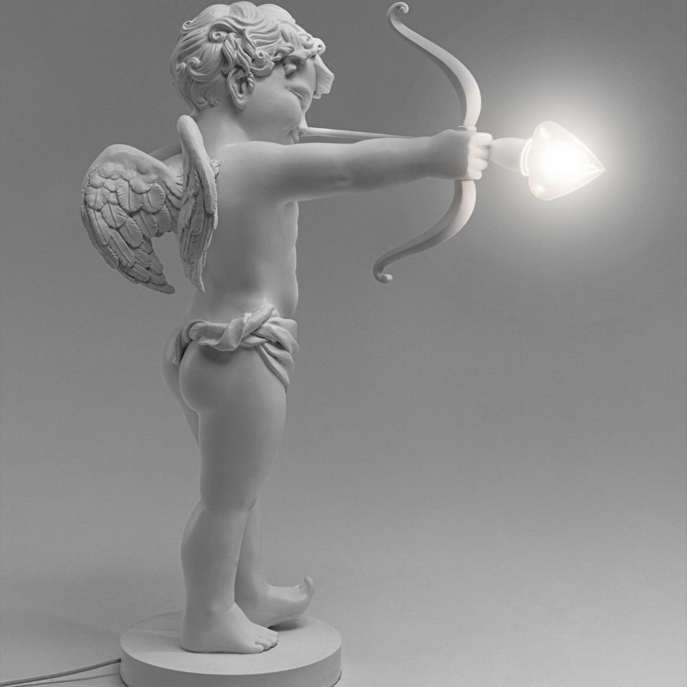 Tischlampe CUPID 63 cm, weiß, Harz, Seletti