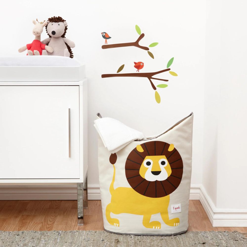 Wäschebox LION 70 l, beige, 3 Sprouts
