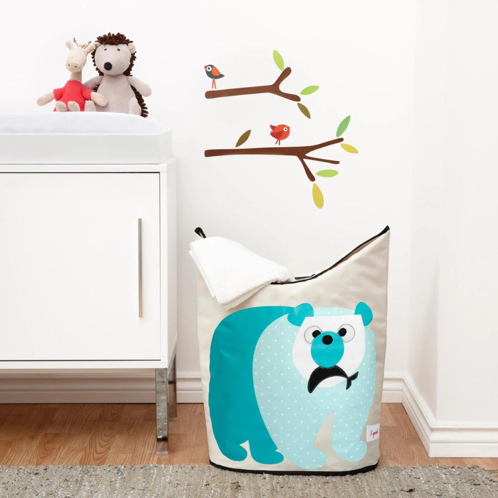 Wäschebox BEAR 70 l, beige, 3 Sprouts