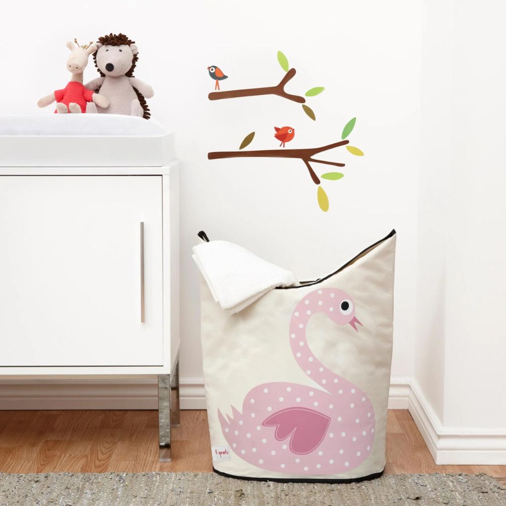Wäschebox SWAN 70 l, beige, 3 Sprouts