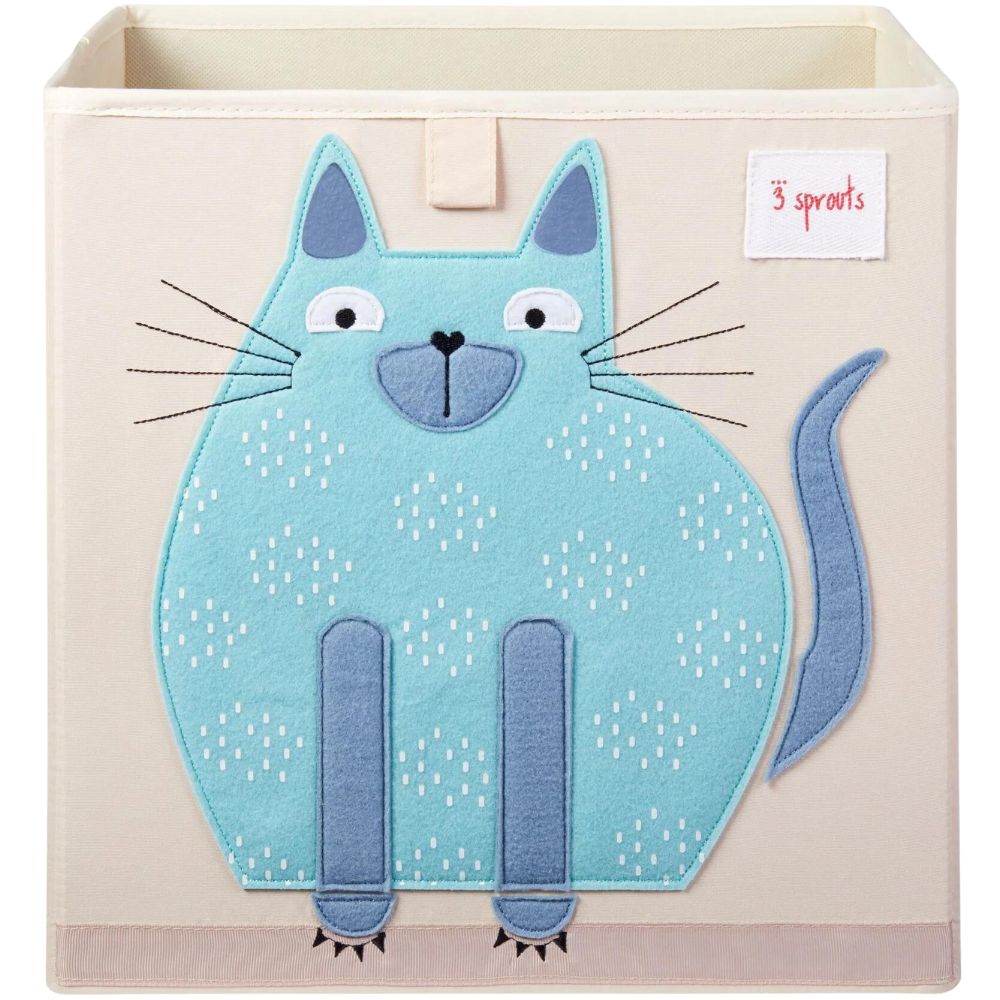 Kinder Aufbewahrungsbox CAT 33 cm, beige, 3 Sprouts