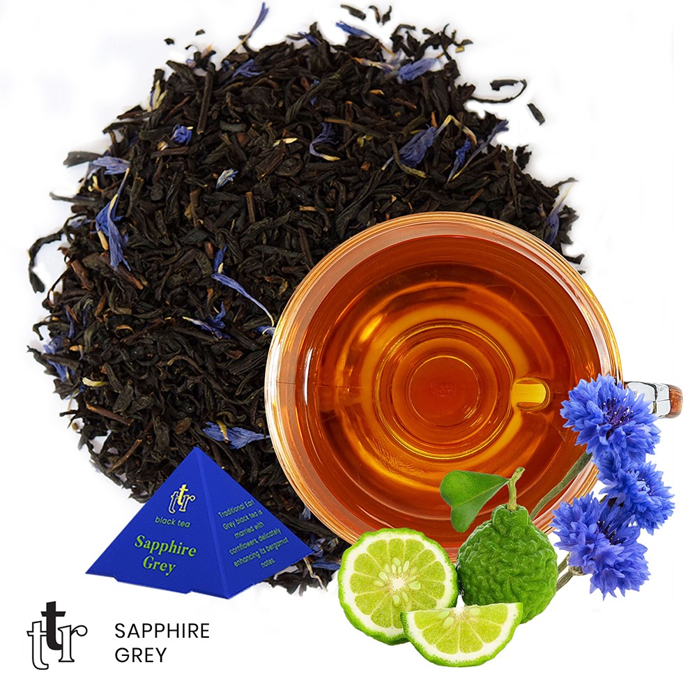 Schwarzer Tee SAPPHIRE GREY, 50 g, Loser Tee, The Tea Republic