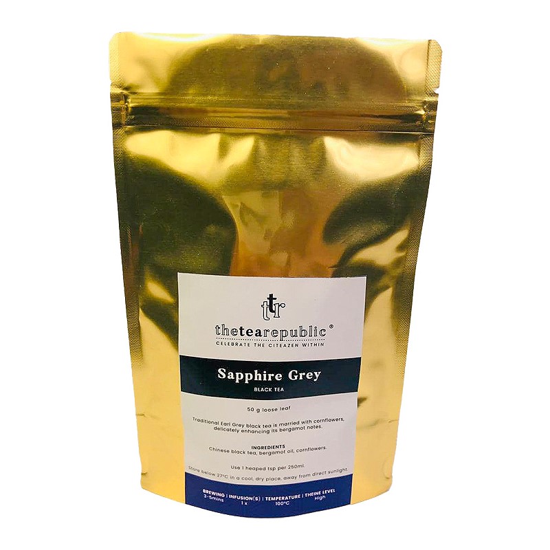 Schwarzer Tee SAPPHIRE GREY, 50 g, Loser Tee, The Tea Republic