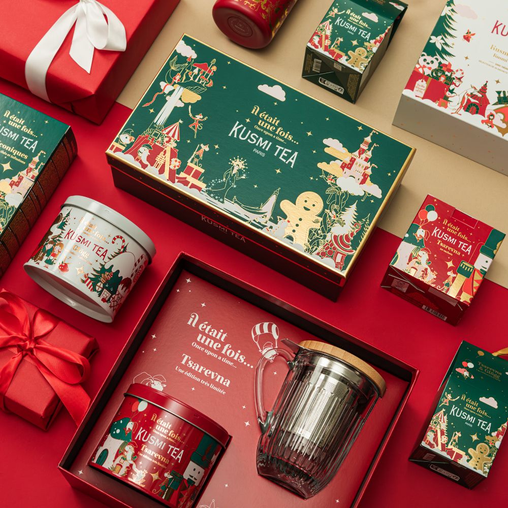 Schwarzer Tee TSAREVNA, 120 g Dose, mit Thermoskanne, Kusmi Tea