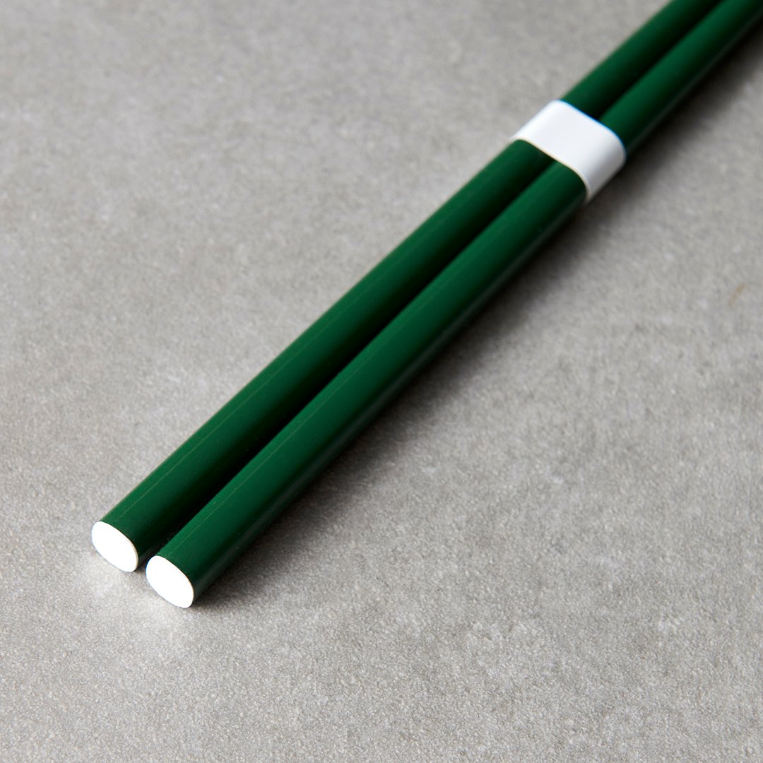 Essstäbchen 22,5 cm, grün, bambus, MIJ