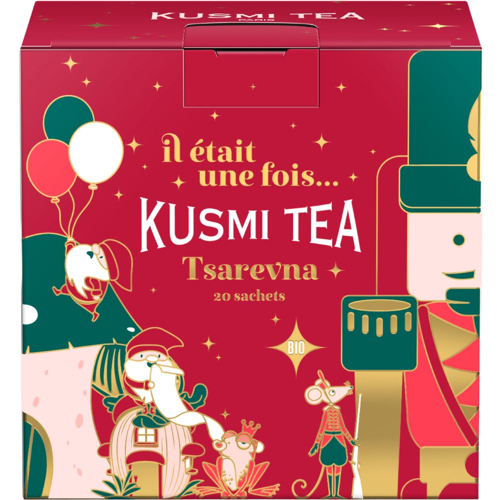 Schwarzer Tee TSAREVNA 2023, 20 Musselin-Teebeutel, Kusmi Tea