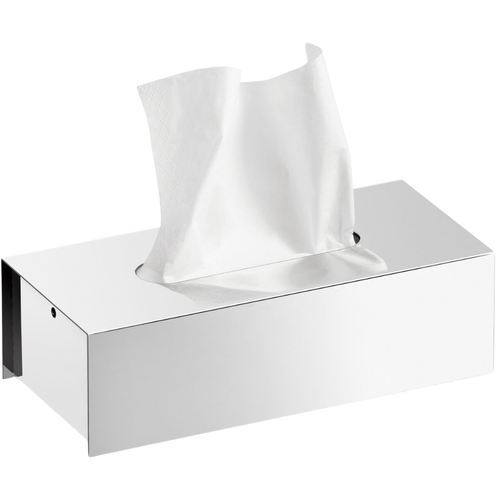 Kosmetiktuchbox PURO 25 cm, poliert, Edelstahl, Zack
