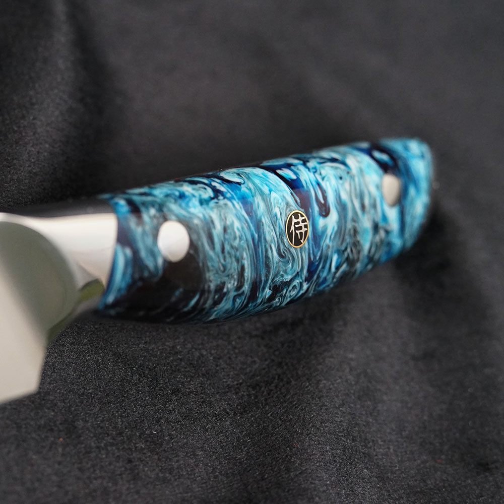 Japanisches Messer RESIN FUTURE 15 cm, blau, Dellinger