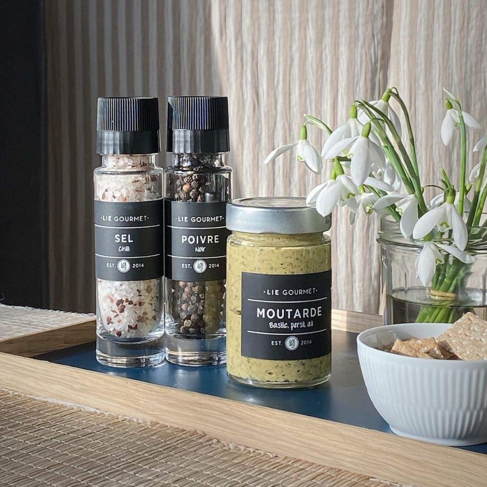 Geschenkset, Chilisalz und schwarzer Pfeffer, Lie Gourmet