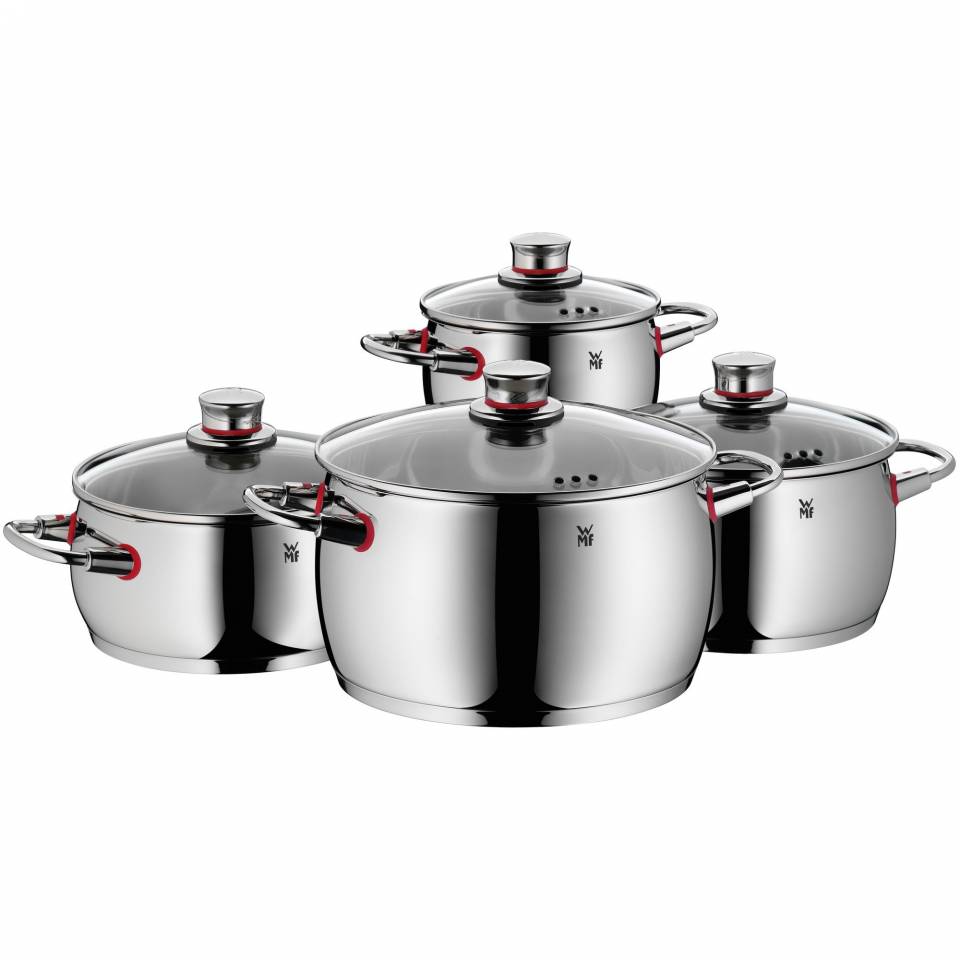 Kochtopfset QUALITY ONE, 4-teilig, Silber, Edelstahl, WMF