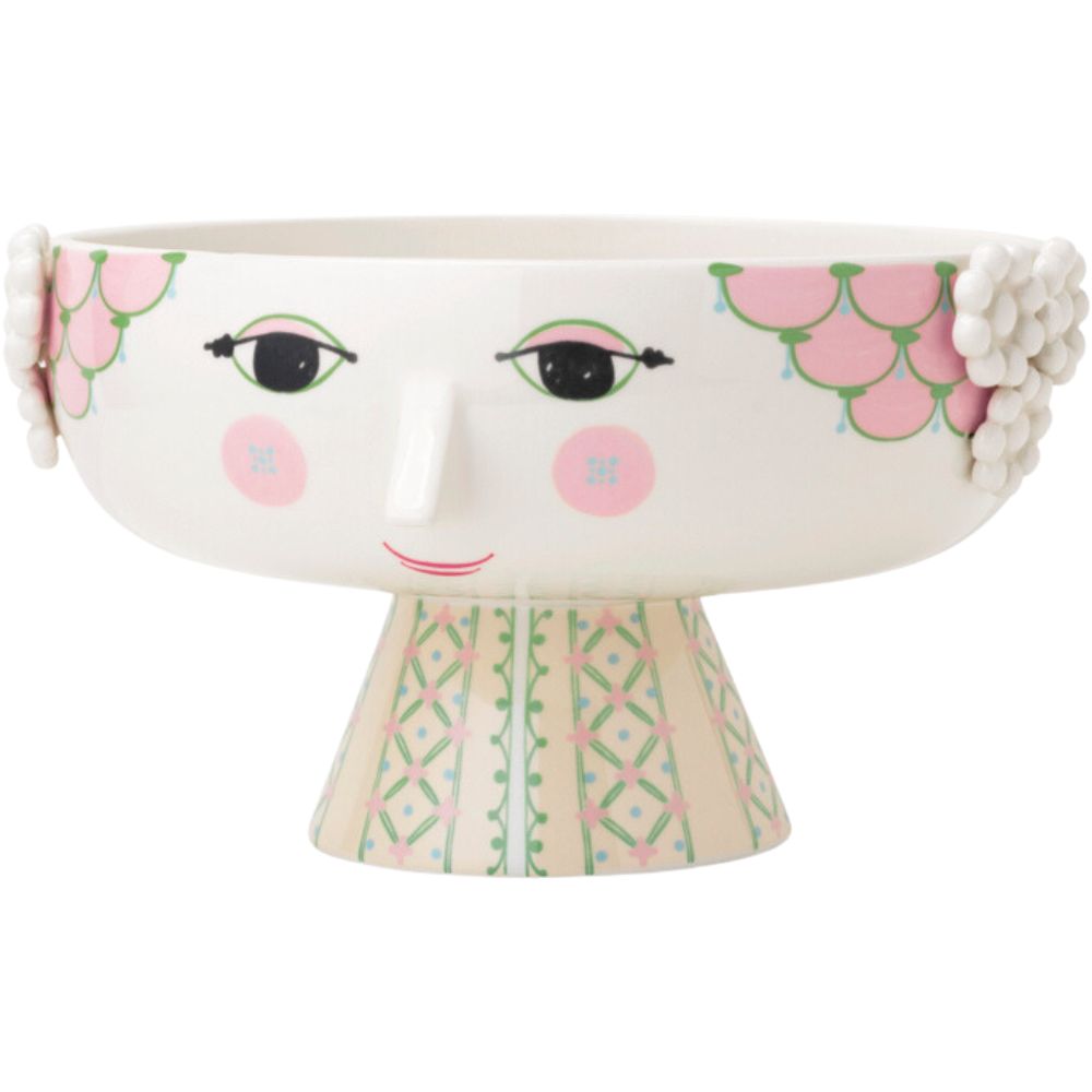 Servierschale EVA 24 cm, rosa, Keramik, Bjørn Wiinblad