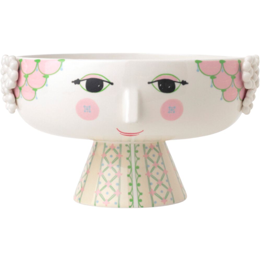 Servierschale EVA 24 cm, rosa, Keramik, Bjørn Wiinblad