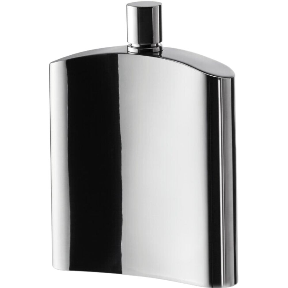 Flachmann HENRY 200 ml, Silber, Edelstahl, Philippi
