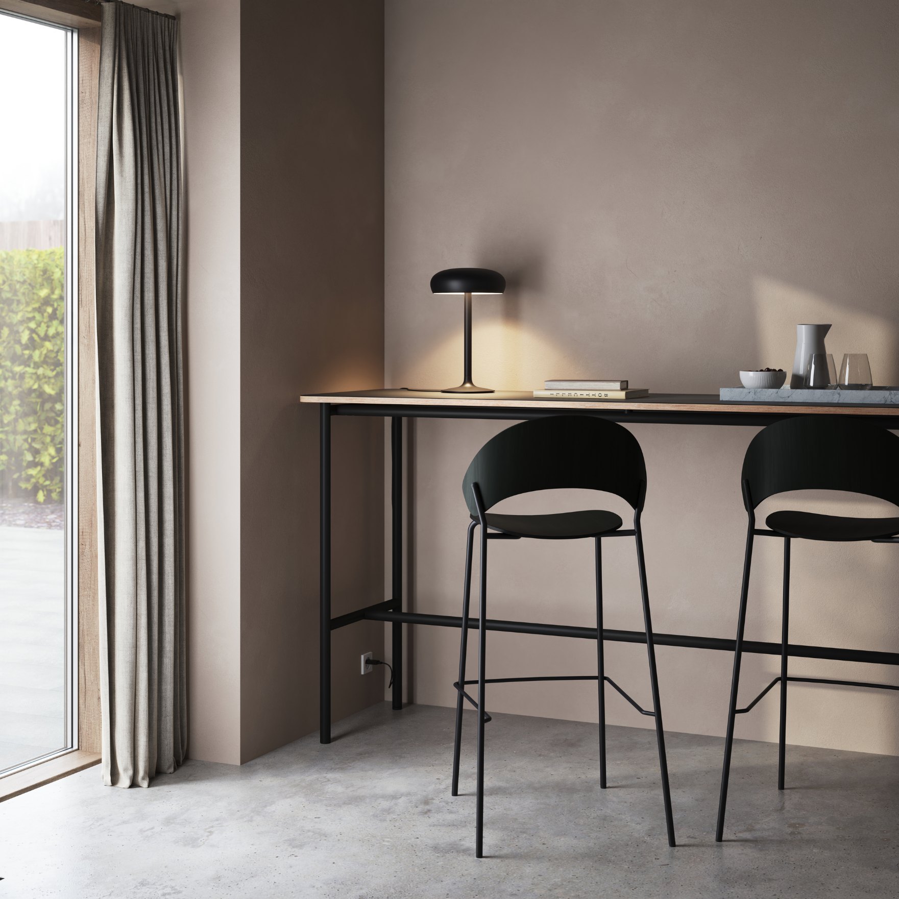 Tischlampe EMENDO 39 cm, schwarz, Eva Solo