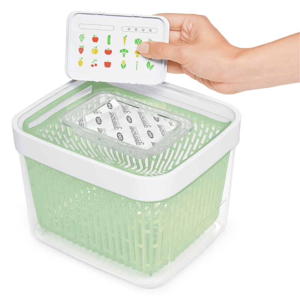 Frischhaltedose GREENSAVER GOOD GRIPS 4,0 l, weiß, Kunststoff, OXO