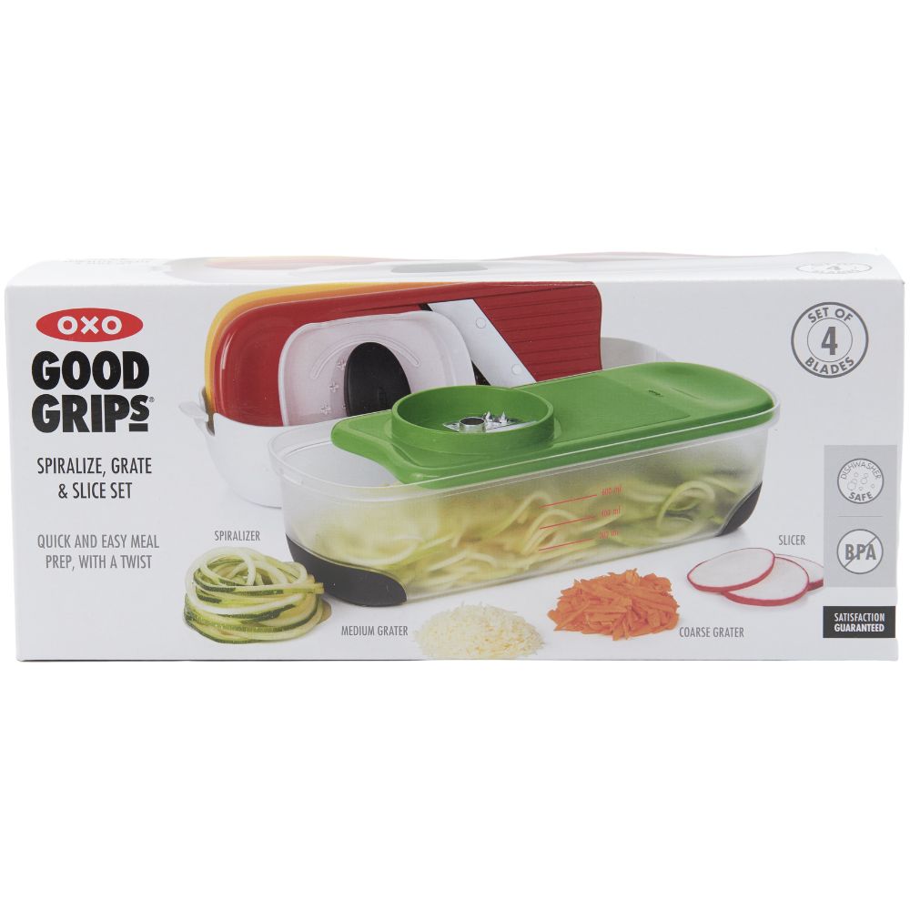 Küchenreibe Set GOOD GRIPS, 4-teilig, Kunststoff, OXO