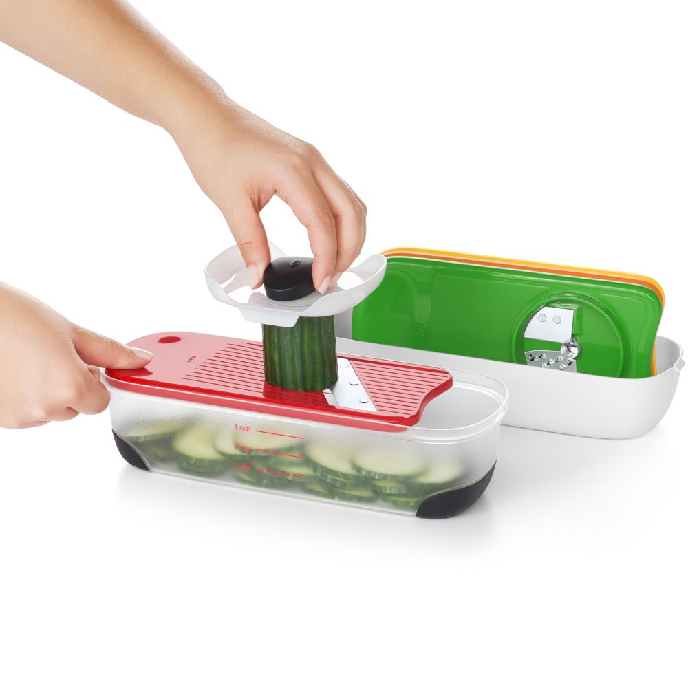 Küchenreibe Set GOOD GRIPS, 4-teilig, Kunststoff, OXO