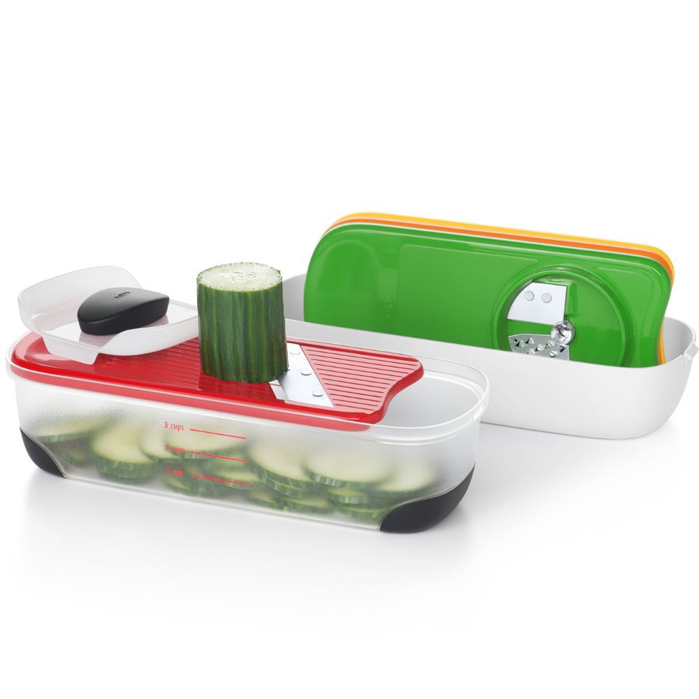 Küchenreibe Set GOOD GRIPS, 4-teilig, Kunststoff, OXO