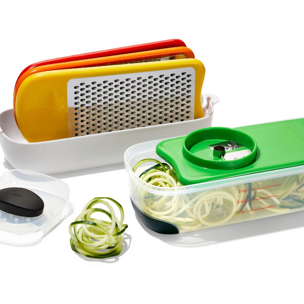 Küchenreibe Set GOOD GRIPS, 4-teilig, Kunststoff, OXO