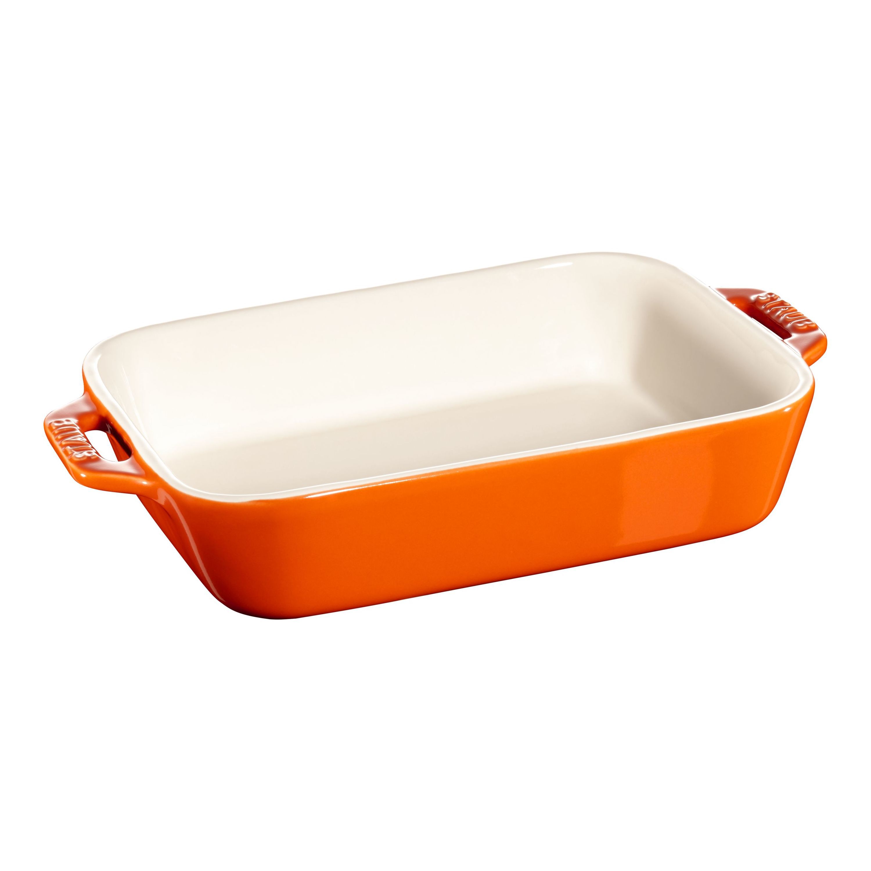 Auflaufform 14 x 11 cm, orange, Keramik, Staub