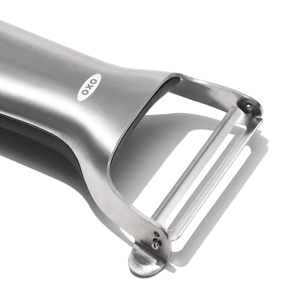 Sparschäler STEEL 13 cm, silber, Edelstahl, OXO