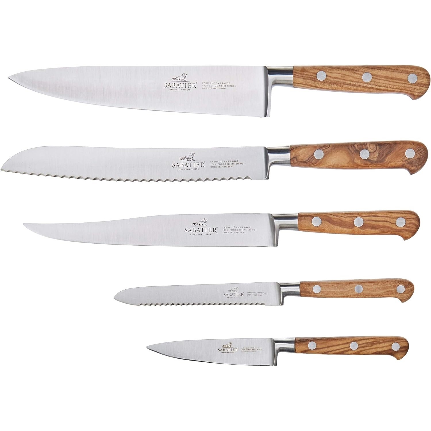 Messerblock ARLES, mit PROVENÇAO Messern, 6-teilig, Lion Sabatier